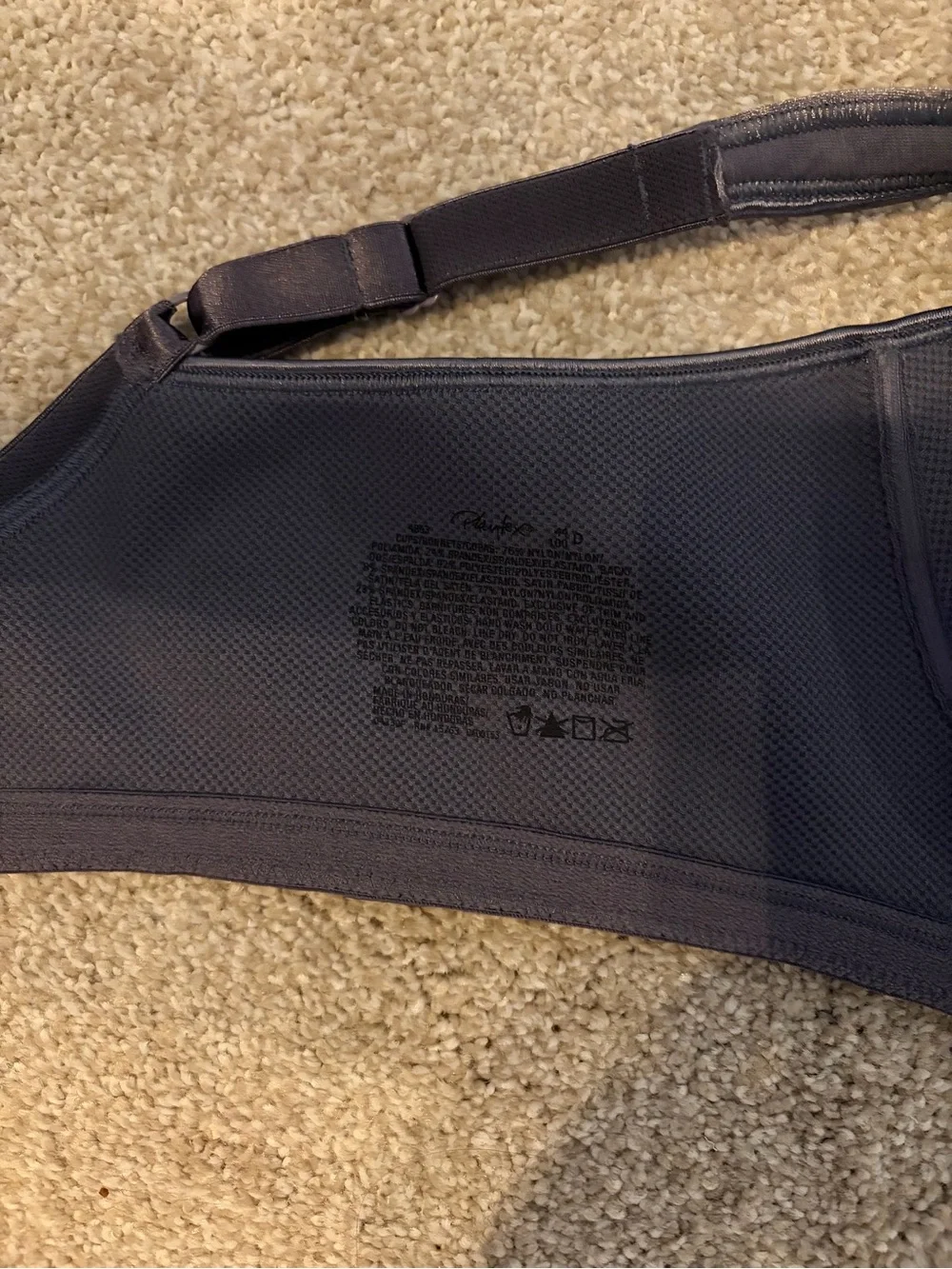 Playtex Gray Supportive Full Coverage Underwire Bra